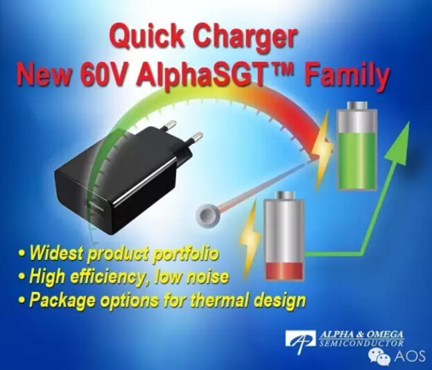 持续领跑快充同步整流 , AOS推出新的60V SGT系列MOSFET产品