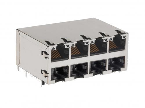 Molex 首推 2X2 PoE 2.5 GbE 多端口磁性模块化插座