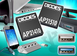 Diodes 0.2A功率开关可承受热插拔USB负载