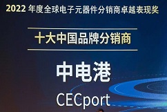 中电港连续二十一年荣膺“十大中国品牌分销商”奖项